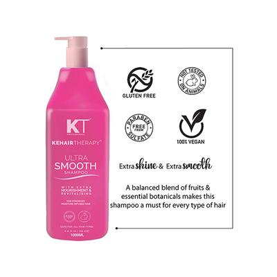 Kt Professional Kehairtherapy Sulfate Free Ultra Smooth Shampoo 1000 ml - Shampoos