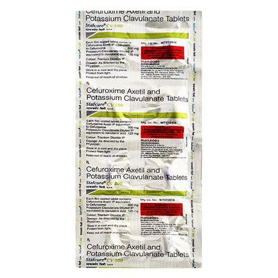 STAFCURE CV 500mg Tablet 10's - Bacterial Infections-Cep