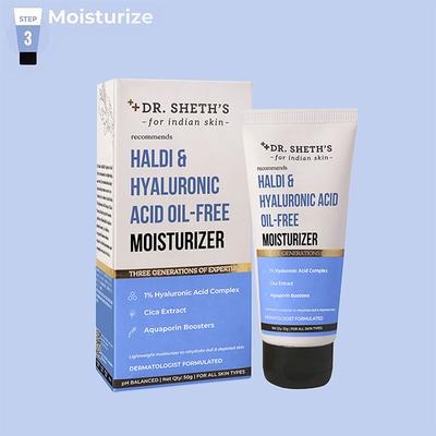 Dr. Sheth's Haldi & Hyaluronic Acid Oil-Free Moisturizer 50 gm - Face Moisturizers