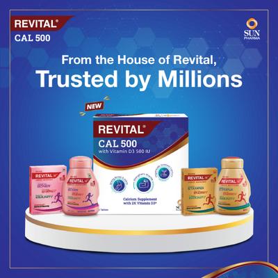 Revital Cal 500 Tablet 15's - Calcium And Minerals