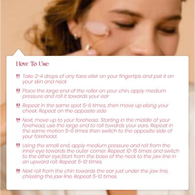 Milagro Beauty Rose Quartz Roller 1's - Massagers