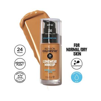Revlon Colorstay Long Wear Make Up Normal To Dry-Natural Tan (SPF 20) 30 ml - Foundation