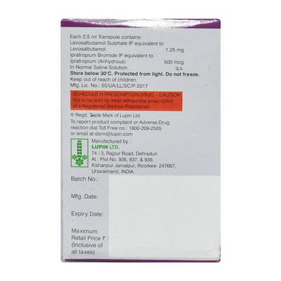 Salbair I Neb 1.25mg Transpule 2.5ml - Asthma/COPD-Ast