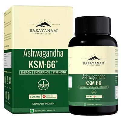 Rasayanam Ashwagandha KSM66 600Mg Capsules 60's - General Health