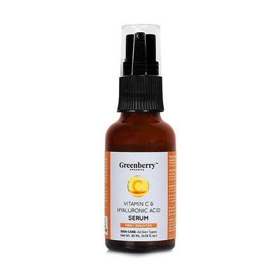 Greenberry Organics Vitamin C & Hyaluronic Acid Facial Serum 30 ml - Face Serum