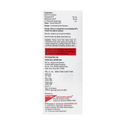 MEFLONIC JUNIOR MANGO FLAVOUR Suspension 60ml - Pain relief-Nsa