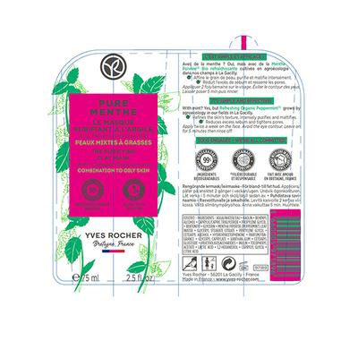 Yves Rocher Pure Menthe The Purifying Clay Mask 75 ml - Masks & Peels