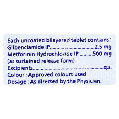 GLIBEKIND M 2.5 Tablet 10's - Diabetes-Ant