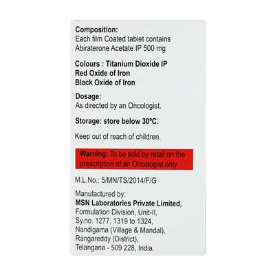 ABURA 500mg Tablet 60's - Cancer Oncology-Cyt