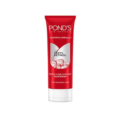 Pond's Youthful Miracle Hexyl Retinol, Renew and Rejuvenate Facewash 100 gm - Face Wash & Cleansers