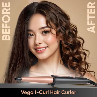 VEGA I-Curl Hair Curler VHCH-05 (Ananya Panday Signature Collection) Rose Gold 1 gm - Multi-Stylers