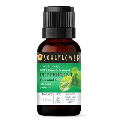 Soulflower Peppermint Essential Oil 15 ml - Essential Oils