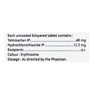 TELMIMAC H 40 Tablet 10's - Hypertension-Ang