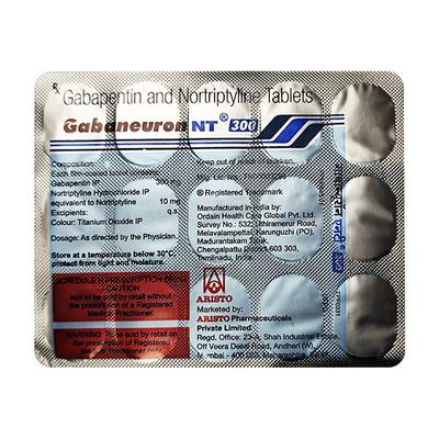 GABANEURON NT 300 Tablet 15's - Neuropathic Pain-Dru
