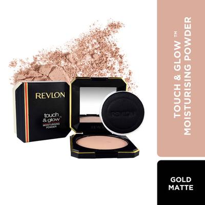 Revlon Touch & Glow Gold Matte Moisturising Powder & Black Kohl Kajal Combo 13 g - Kajal & Kohls