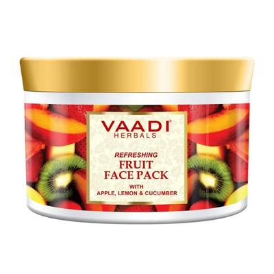Vaadi Herbals Refreshing Fruit Face Pack With Apple Lemon & Cucumber 600 gm - Face Packs