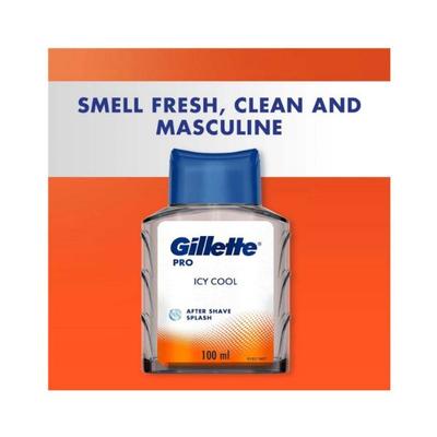 Gillette Pro After Shave Splash Icy Cool , White 100 ml - Aftershave Lotion
