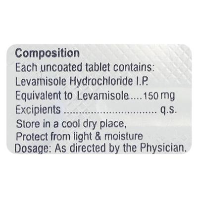 Vitilex 150mg Tablet 4'S - Parasitic Worms-Ant