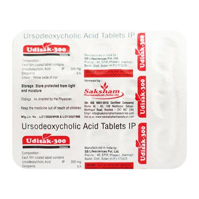UDISAK 300 Tablet 15's - Cholelithiasis/Gall Stones
