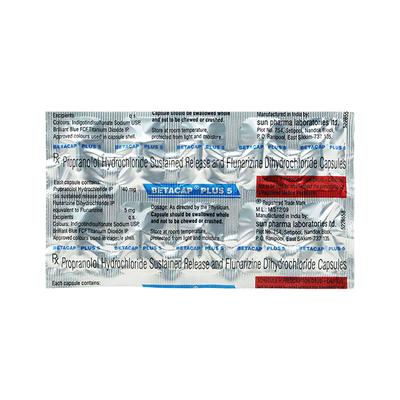 Betacap Plus 5mg Capsule 10'S - Migraine