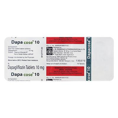 DAPACOSE 10 Tablet 10's - Diabetes-Ant