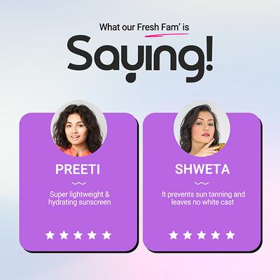 Aqualogica Illuminate+ Dewy Sunscreen SPF 50+ PA++++ 80 gm - Face Sunscreen