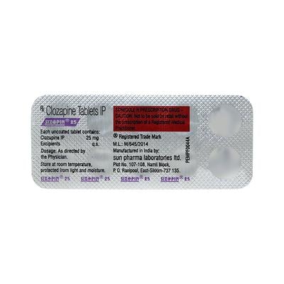 Sizopin 25mg Tablet 10'S - Schizophrenia-Aps