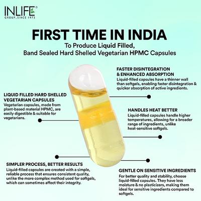 INLIFE Castor Oil 500 mg Veg Capsule 60's - Hair & Skin