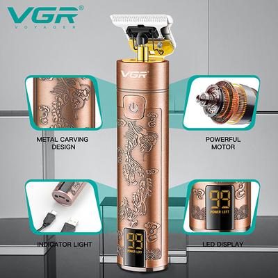 VGR V-076 Trimmer 150 min Runtime 3 Length Settings (Copper) 1's - Trimmers