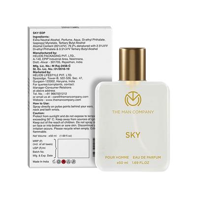 The Man Company Sky Eau De Parfum 50 ml - Men Perfumes (Edt/Edp)