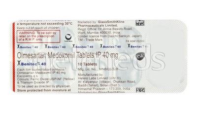 Benitec 40mg Tablet 10'S - Hypertension-Ang