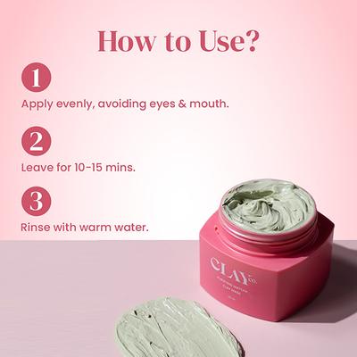 Clayco Purifying Matcha Clay Mask 50 ml - Face Packs