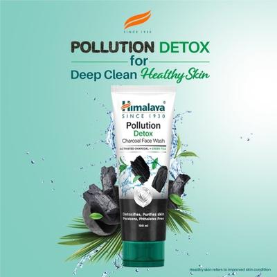 Himalaya Pollution Detox Charcoal Face Wash 100 ml - Face Washes