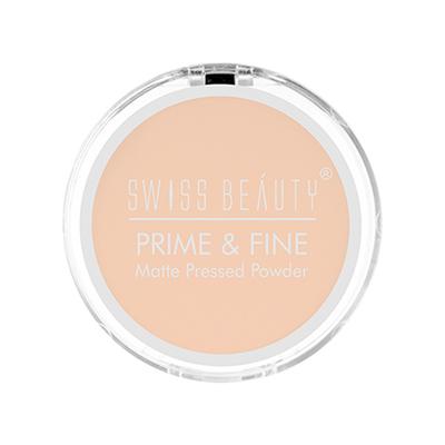 Swiss Beauty Prime and Fine Matte Pressed Powder - (Classic Ivory ) 8 gm - Compact Powder