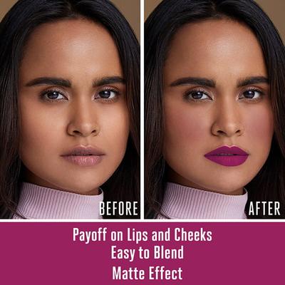 Lakme 9 To 5 Weightless Lip & Cheek Color Magenta Kiss 9 Gm - Lipsticks
