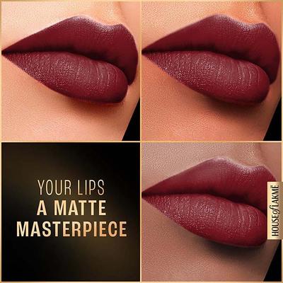 Lakme Forever Matte Liquid Lip, 16hr Lipstick, Crimson Rose, 5.6ml - Liquid Lipsticks