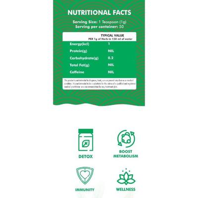 Innoveda Nettle Leaf Herb Whole tea leaves 50 gm - Teas