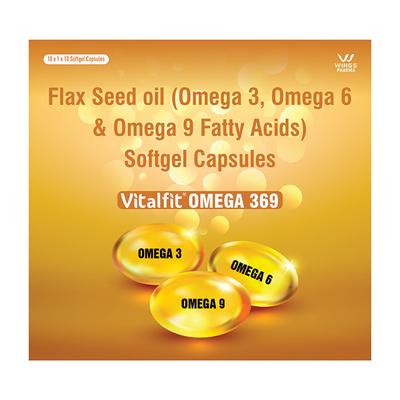 VITALFIT OMEGA 369 Softgel Capsule 10's - Supplements-Sup