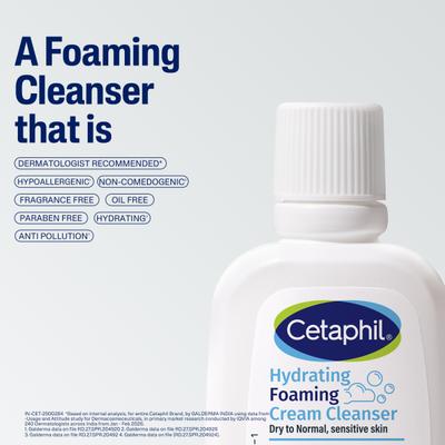 Cetaphil Hydrating Foaming Cream Cleanser 29 ml - Face Wash & Cleansers