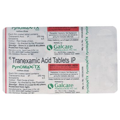 PYNOMAX TX Tablet 10's - Bleeding Disorders-Hae