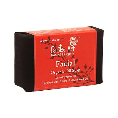 Rustic Art Organic Handmade Facial Soap 100 gm - Soaps