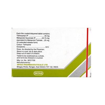 Sartel Beta 25 Tablet 15'S - Hypertension-Ang