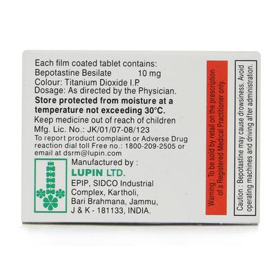 Beipos 10mg Tablet 10'S - Allergies-Ant