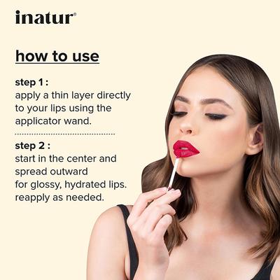 Inatur Lip Gloss - Attitude (L4) 1.6ml - Lip Glosses