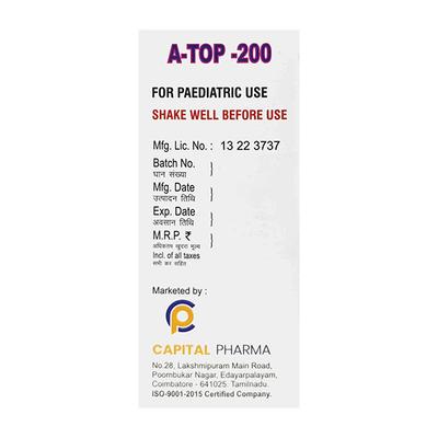 A TOP 200 Oral Suspension 30ml - Bacterial Infections-Mac
