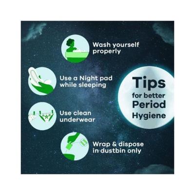 Whisper Bindazzz Nights Sanitary Pads for Women, XL+ 15 Napkins 3's - Sanitary Napkins