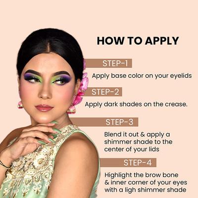 Matt Look 36 in 1 Catch The Eyes Eyeshadow Palette with Highly Pigmented, Glitter Nudes, Versatile Look, - 02 20.5 gm - Eye Shadow Palettes