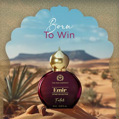 The Man Company 100% Alcohol-Free Attar Perfume for Men - Fatah Emir Collection 12 ml - Men Perfumes (Edt/Edp)