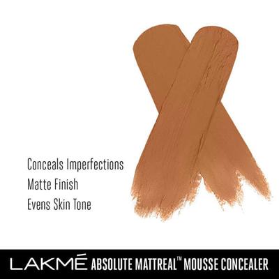 Lakme Absolute Mattereal Mousse Concealer 06 Walnut 9 Gm - Concealer