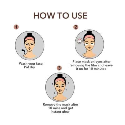 O3+ Caffeine Bomb Eye D-Tan Patch Sheet Mask 5 gm - Eye Masks